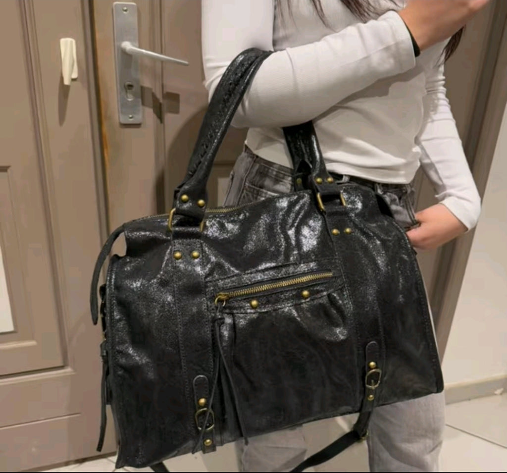 Sandstrom® O my bag Erisé brillant SAC EN CUIR idéal pour la rentrée